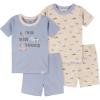 imageGerber Baby Boys Toddler Snug Fit 4Piece Pajama Short SetCars