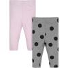imageGerber Baby Girls 2 Pack LeggingsPolka