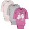 imageGerber Baby Girls 3Pack Or 6Pack LongSleeve Onesies BodysuitStarsFair Isle