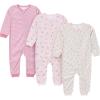 imageGerber Baby Girls Loosefit Polyester Jersey Footless PajamasFruits