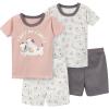 imageGerber Baby Girls Toddler Snug Fit 4Piece Pajama SetNeutral