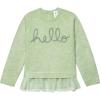 imageGerber Baby and Toddler Girls Sweater with Tulle TrimGreen