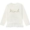 imageGerber Baby and Toddler Girls Sweater with Tulle TrimWhite