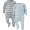 imageGerber Girls Baby Unisex 2Pack 2Way Zip Textured Sleep N PlayPlayground
