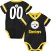 imageGerber NFL Unisex Baby Nfl Team Jersey Onesie BodysuitBlack and Gold