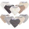 imageGerber Unisex Baby Bandana BibsMulti Grey