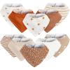 imageGerber Unisex Baby Bandana BibsMulti Rust