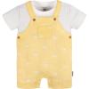 imageGerber Unisex Baby Gauze Overall Romper and TShirt SetYellow Sunrise