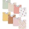 imageGerber Unisex Baby Lap Shoulder BibsMulti Pink