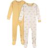 imageGerber UnisexBaby 2Pack Footed PajamasSafari
