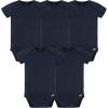 imageGerber babyboys 5 Pack Onesies Multipacks Bundle Interlock 180 GsmNavy