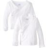 imageGerber babyboys babygirls unisexbaby 2pack Longsleeve Sidesnap Mittencuff ShirtWhite
