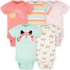 imageGerber babygirls 5pack Short Sleeve Variety Onesies BodysuitsOne of a Kind