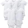 imageGerber babygirls 5pack Short Sleeve Variety Onesies BodysuitsWhite