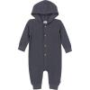 imageGerber babygirls Baby Boys Hooded RomperCharcoal