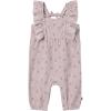 imageModern Moments by Gerber Baby Girls Ruffles Long Leg RomperLight Lilac Stamp Fleur