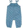 imageModern Moments by Gerber babygirls Self Eyelet Ruffle Long Leg RomperDark Teal Aster Flower