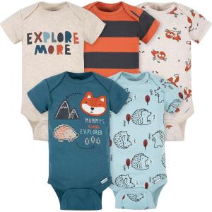 imageGerber Baby 5Pack Variety Onesies Bodysuits Wilderness 69 Months