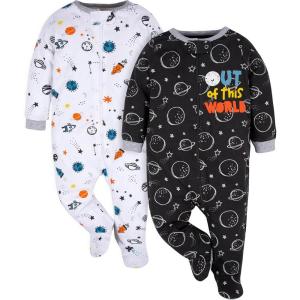 imageGerber Baby Boys 2Pack Sleep N PlaySpace Black