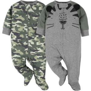 imageGerber Baby Boys 2Pack Sleep N PlayTigerCamo