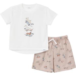 imageGerber Baby Boys 2Piece Pajama Set Sleeve Top ampamp Fleece ShortsDog