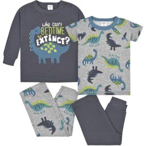 imageGerber Baby Boys 4Piece Pajama SetCloseoutEverybody Roar Blue
