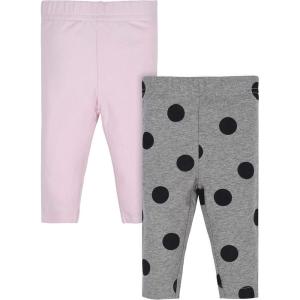 imageGerber Baby Girls 2 Pack LeggingsPolka