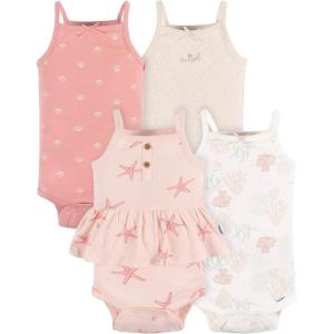 imageGerber Baby Girls MultiPack Sleeveless Onesies BodysuitStarfish