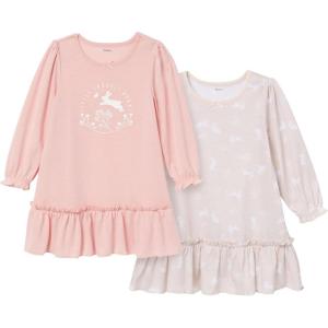 imageGerber Baby Toddler Girls 2Pack Fleece NightgownsBunny