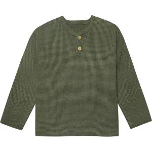 imageGerber Baby and Toddler Boys Henley SweaterGreen