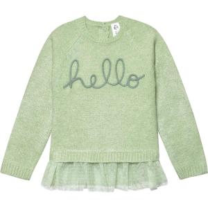 imageGerber Baby and Toddler Girls Sweater with Tulle TrimGreen