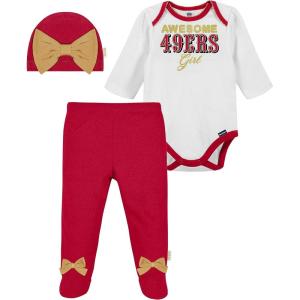 imageGerber NFL Baby Girls Nfl Team Footed Pant and Bodysuit Gift SetTeam Color