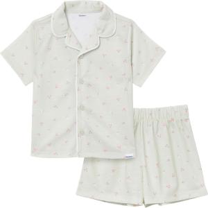imageGerber Toddlers and Baby Girls 2Piece Coat Style Pajama Short SetCherries