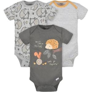 imageGerber Unisex Baby 5Pack Short Sleeve Variety Onesies Bodysuits Little Friend3 18 Months