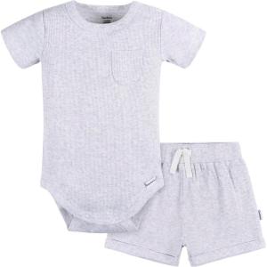 imageGerber Unisex Baby Bodysuit and Short SetGrey Heather