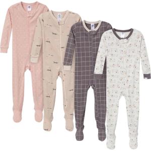 imageGerber UnisexBaby 4Pack Footed PajamasDog