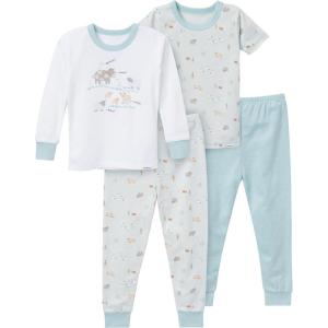imageGerber UnisexBaby Toddler Snug Fit 4Piece Pajama SetFarm