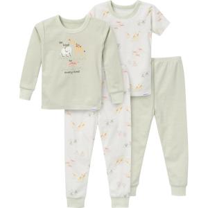 imageGerber UnisexBaby Toddler Snug Fit 4Piece Pajama SetSafari