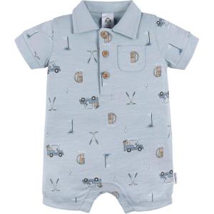 imageGerber babyboys Cotton Polo RomperGolf