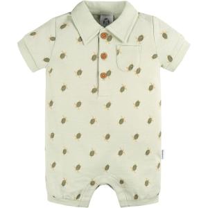 imageGerber babyboys Cotton Polo RomperTurtle