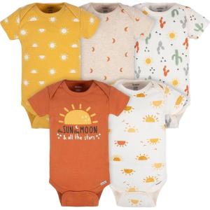 imageGerber babygirls 5pack Short Sleeve Variety Onesies BodysuitsSouthwest
