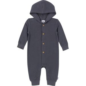 imageGerber babygirls Baby Boys Hooded RomperCharcoal
