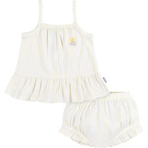 imageGerber babygirls Sleeveless Tunic Top and Diaper Cover SetStripe