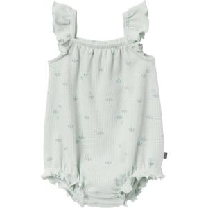 imageModern Moments by Gerber Baby Girls Mini Flutter Sleeve Bubble RomperLight Sky Beach Umbrella