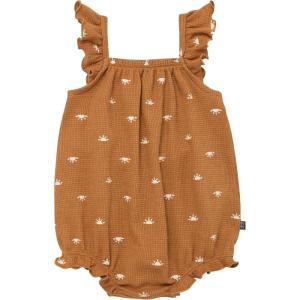 imageModern Moments by Gerber Baby Girls Mini Flutter Sleeve Bubble RomperMedium Brown Sun