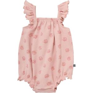 imageModern Moments by Gerber Baby Girls Mini Flutter Sleeve Bubble RomperRose Seashell