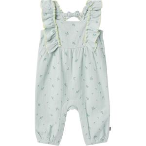 imageModern Moments by Gerber Baby Girls Ruffles Long Leg RomperSky Leaves