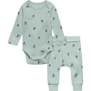 imageModern Moments by Gerber Baby Long Sleeve Bodysuit and Pant SetBlue Skier