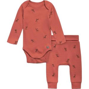 imageModern Moments by Gerber Baby Long Sleeve Bodysuit and Pant SetRed Moose