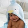 imageGerber Baby 4 Piece Animal Character Hooded Towel and Washcloth Set Grey Elephant One SizeBlue Penguin